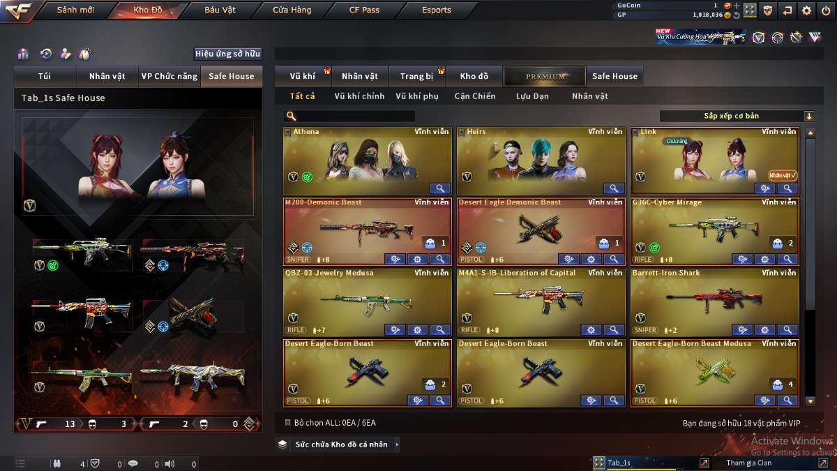 shop acc cf uy tin gia re